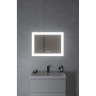 Зеркало CERSANIT LED DESIGN PRO 060 80 часы с подсветкой прямоугольное
