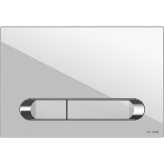 Кнопка CERSANIT ESTETICA для LINK PRO/VECTOR/LINK/HI-TEC пластик белый с рамкой хром