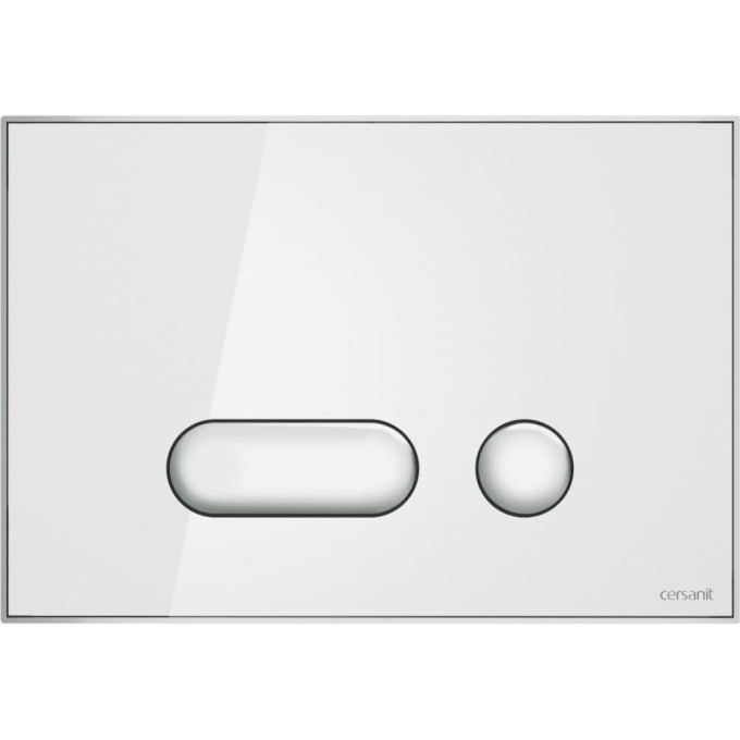 Кнопка CERSANIT INTERA для LINK PRO/VECTOR/LINK/HI-TEC стекло белый