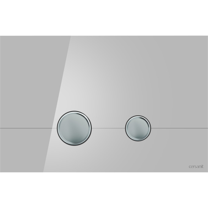 Кнопка CERSANIT STERO для LINK PRO/VECTOR/LINK/HI-TEC стекло серый