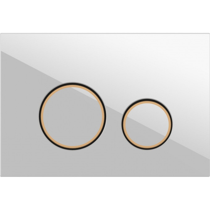 Кнопка CERSANIT TWINS для LINK PRO/VECTOR/LINK/HI-TEC пластик белый матовый