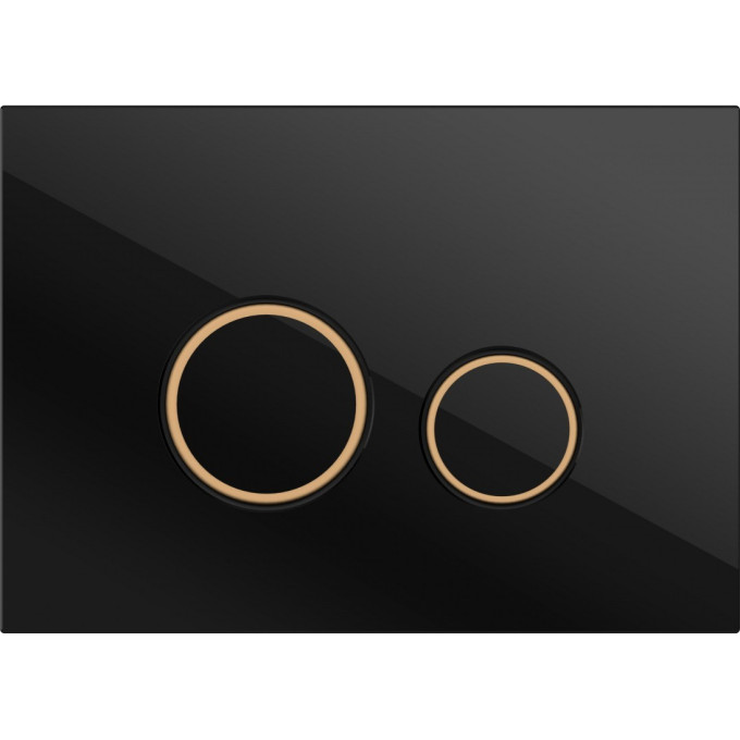 Кнопка CERSANIT TWINS для LINK PRO/VECTOR/LINK/HI-TEC пластик черный матовый с рамкой