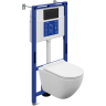 Комплект CERSANIT BRASKO VORTEX DPL EO slim инсталляция AQUA 50 PRIME P кнопка ACCENTO CIRCLE пластик черный