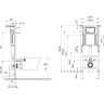 Комплект CERSANIT CARINA XL DPL EO slim инсталляция AQUA 40 SMART M кнопка CORNER пластик пластик хром