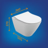 Комплект CERSANIT CITY SMART CO DPL EO slim инсталляция LINK PRO кнопка TWINS пласт. хром глянцевый