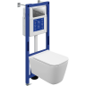 Комплект CERSANIT CREA VORTEX DPL EO инсталляция AQUA 40 SMART M кнопка TWINS пластик хром глянцевый