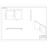 Столешница CERSANIT STONE LIFE из керамогранита 80x45x2 белый сатиновый