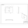 Столешница CERSANIT WOOD из керамогранита Spirit 60x45x2 орех матовый