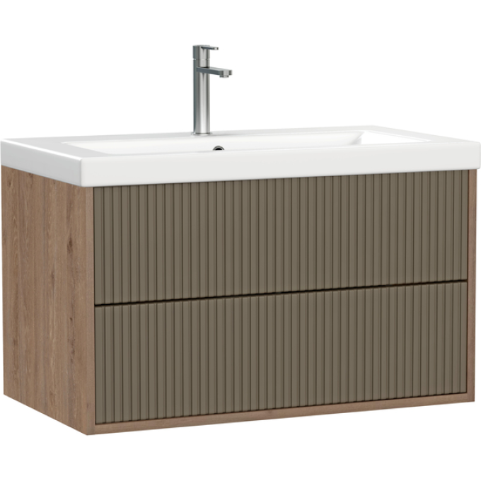 Тумба подвесная CERSANIT CLASSIC RIBBLE 80 коричневый