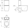 Унитаз-компакт CERSANIT MODUO VORTEX 011 3/5 DPL EO slim LP