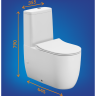 Унитаз-компакт CERSANIT MODUO VORTEX 011 3/5 DPL EO slim LP