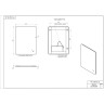 Зеркало CERSANIT ECLIPSE FUSION 60x80 с подсветкой прямоугольное