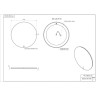 Зеркало CERSANIT ECLIPSE FUSION 80x80 с подсветкой круглое