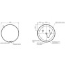 Зеркало CERSANIT ECLIPSE SMART 60x60 с подсветкой круглое черная рамка