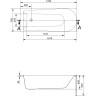 Ванна CERSANIT прямоугольная FLAVIA 170x70 белый