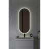 Зеркало CERSANIT ECLIPSE SMART 50*122 с подсветкой овальное черная рамка