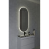 Зеркало CERSANIT ECLIPSE SMART 50*122 с подсветкой овальное черная рамка